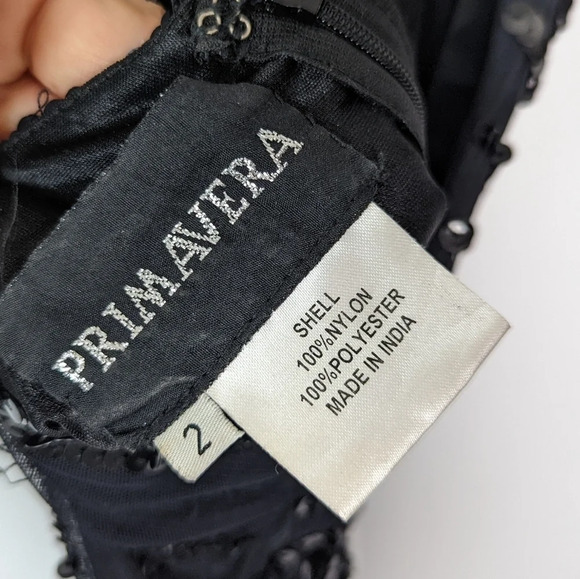 PRIMAVERA sz. 2 Full Sequined Open Back Prom Formal Pageant Mermaid DRESS GOWN - Picture 13 of 14